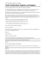 Youth: Its Education, Regimen, and Hygiene docx