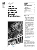 Publication 598 (Rev. March 2012) Tax on Unrelated Business Income of Exempt Organizations doc