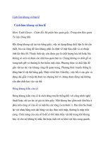 Cách làm khung và bản lề potx