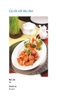 Cá hồi xốt tiêu đen pptx