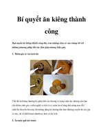 Bí quyết ăn kiêng thành công doc