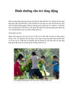 Dinh dưỡng cho trẻ năng động docx