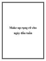 Make up rạng rỡ cho ngày đầu tuần docx