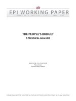 THE PEOPLE’S BUDGET A TECHNICAL ANALYSIS doc