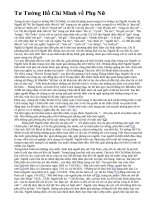 Tư Tưởng Hồ Chí Minh về Phụ Nữ