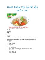 Canh khoai tây, cà rốt nấu sườn non docx