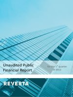 Unaudited Public Financial Report for the 1st quarter of 2012 pdf