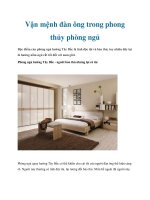 Vận mệnh đàn ông trong phong thủy phòng ngủ pdf