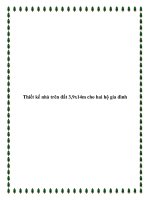 Thiết kế nhà trên đất 3,9x14m cho hai hộ gia đình pot