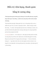 Điều trị viêm họng, thanh quản bằng lá xương sông doc