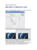 BIẾN ĐỔI VÀ CHỈNH SỬA ẢNH docx