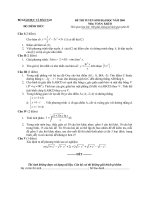 ĐỀ THI CHÍNH THỨC MÔN TOÁN NĂM 2004 KHÔI B