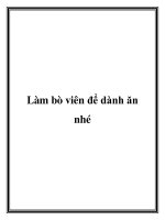 Làm bò viên để dành ăn nhé pptx