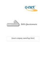 questionnaire covers