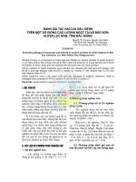 Đánh giá tác hại của sâu, bệnh trên một số giống cao lương ngọt tại xã Bảo Sơn, huyện Lục Nam, tỉnh Bắc Giang pdf