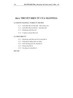 THUYÊT ĐIỆN TỪ CỦA MAXWELL ppt
