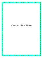 Chọn lọc một số bài ca dao đề tài đạo đức pptx