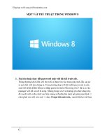 MỘT VÀI THỦ THUẬT TRONG WINDOW 8 pdf
