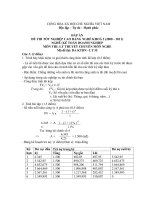 đáp án đề thi lí thuyết tốt nghiệp khóa 2 - kế toán doanh nghiệp - mã đề thi  da ktdn - lt (35)