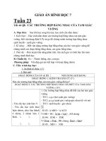 các trường hợp bằng nhau của tam giác vuông - hình học 7 - gv.d.b.linh