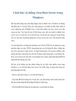 Cách bảo vệ chống virus Boot Sector trong Windows ppt