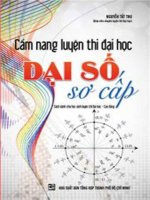 cẩm nang luyện thi đh đại số sơ cấp