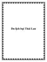 Du lịch bụi Thái Lan pptx