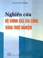 nghiên cứu độ chính xác gia công bằng thực nghiệm
