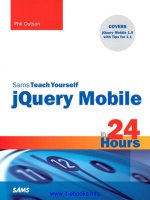Sams Teach Yourself jQuery Mobile in 24 Hours pptx
