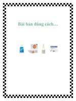 Bài bản đúng cách… docx