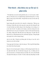 Thử thách - chìa khóa của sự tồn tại và phát triển potx