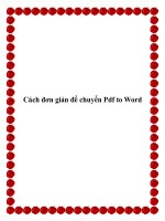 Cách đơn giản để chuyển Pdf to Word pot