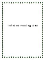 Thiết kế nhà trên đất hẹp và dài doc