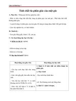 tính chất tia phân giác của một góc - giáo án toán 7 - gv.h.t.bảo