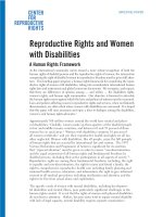 Reproductive Rights and Women with Disabilities pptx