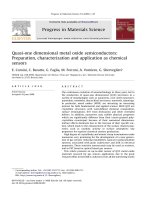 quasi - one dimensional metal oxide semiconductors