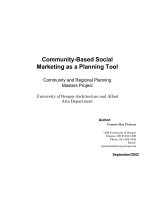 Community-Based Social Marketing as a Planning Tool - Community and Regional Planning Masters Project pptx
