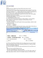 Đánh số trang tự động trong word