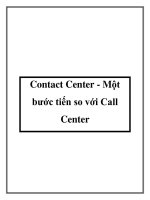 Contact Center - Một bước tiến so với Call Center pdf