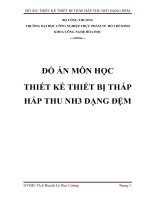 ĐỒ ÁN MÔN HỌC THIẾT KẾ THIẾT BỊ THÁP HẤP THU NH3 DẠNG ĐỆM pot