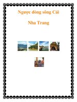 Ngược dòng sông Cái Nha Trang pot