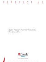 Bank Account Number Portability - A Perspective pot
