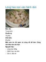 Lòng heo non xào hành răm potx