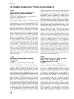 Báo cáo khoa học: L1–Protein Diagnostics, Protein Determination ppt