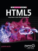 apress the essential guide to html5, using games to learn html5 and javascript (2010)