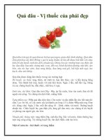 Quả dâu - Vị thuốc của phái đẹp pptx