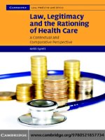 Law, Legitimacy and the Rationing of Healthcare A Contextual and Comparative Perspective docx
