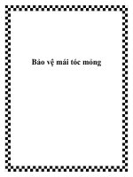 Bảo vệ mái tóc mỏng pptx