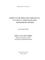 nghiên cứu hệ thống phân phối hải sản của công ty tnhh tm bảo long thành phố hồ chí minh