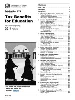 Tax Benefits for Education For use in preparing 2011 Returns docx